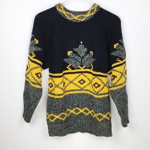 Vintage Susann D Nordic Fair Isle Sweater | Cozy Cabin Knit | Winter Pullover